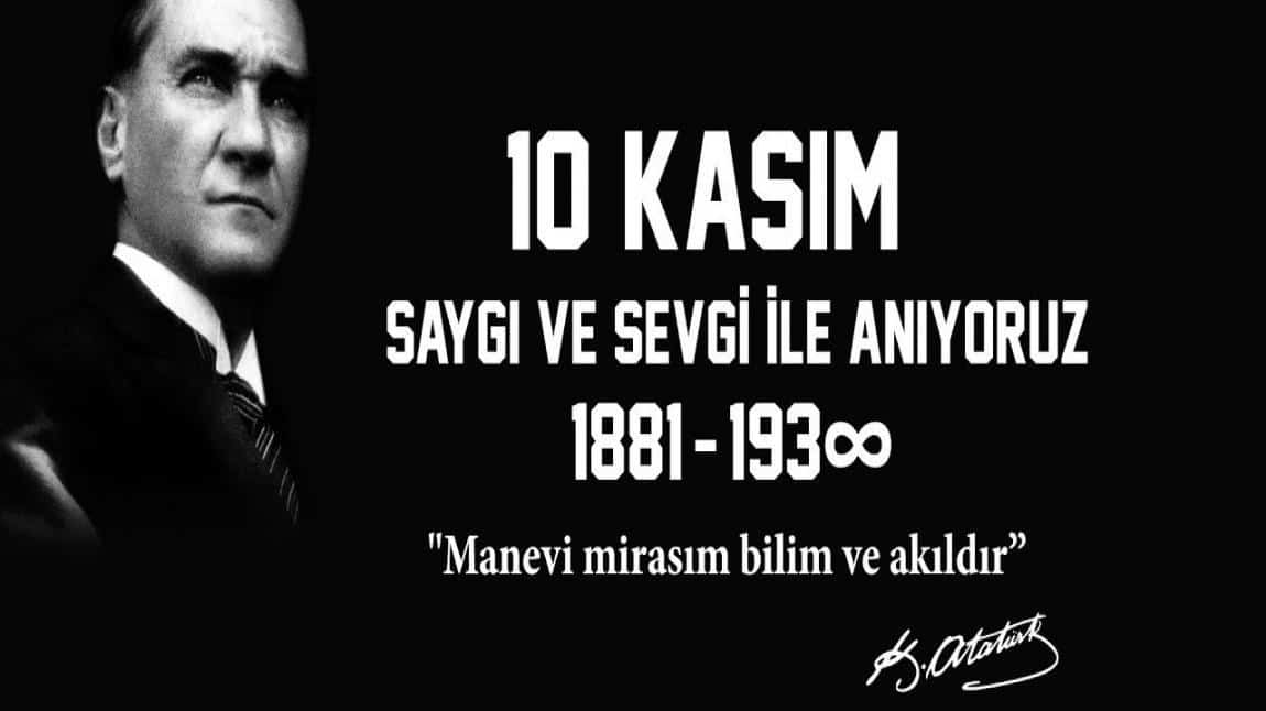10 Kasım Atatürk'ü Anma Haftası